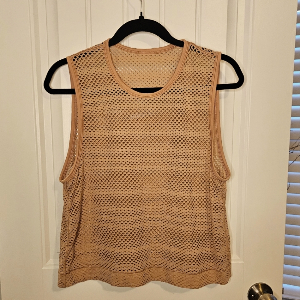 Lululemon Sweat Your Heart Out Tank in Antique - Size 8 (?)